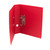 CW Office Lever Arch File FC Red PK10, red lever arch file with metal rings and durable construction.