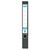 CW Office Elba 50MM Lever Arch A4 PVC Black, upright black lever arch file with a label holder and ring mechanism for document organization.