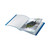 CW Office Leitz Recy Disp Bk A4 20PKT BLU PK10, blue recycled paper display book with 20 transparent pockets for organizing documents.