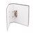 CW Office Lever Arch File A4, white lever arch file with metal rings and spine mechanism for organizing and storing A4 documents.