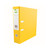 CW Office Q-Connect 70MM Leverarch A4 Ylw PK10, yellow lever arch file with metal rings and label for organizing documents.