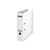 CW Office Leitz 180 Lach File 80MM A4 WHT PK10, white file folder with label holder and metal rings for organizing A4 documents.