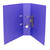 CW Office Lever Arch File A4 Purple PK10, purple metal lever arch file with 10 rings open for storing and organizing A4 documents.
