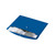 CW Office Leitz Recycle Doc Wallet A4 BLU PK10, blue recycled document folder with a button closure and A4 document inside.