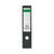 CW Office Lever Arch File Foolscap PK10, recycled black lever arch file with label and ring binder hole for office use.