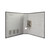 CW Office Charcoal A4 Lever Arch File PK10, opened business file with metal rings and tabbed index, suitable for document organization.