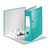 Leitz Wow Lach File Ice Blue PK10, open blue lever arch file for filing documents with metallic rings for secure document storage.