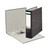 CW Office Leitz 180 Lach File 80MM A4 BLK PK10, black A4-sized lever arch file with a label holder and sturdy metal rings for organizing documents.