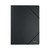 CW Office Leitz Recycle Folder A4 BLK PK10, black recycled A4 size folder with a sleek design and elastic closure.