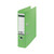 CW Office Leitz Recycle Laf A4 80MM Green PK10, a green reycling file folder with label holder and metal rings for organizing A4 documents.