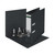 CW Office Leitz LAF180 Recyc 80MM A4 BLK PK10, black binder with metal rings and label holder for office organization.