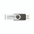 CW Office Q-Connect USB 2.0 Swivel 8GB Drive, a compact and portable black and silver USB flash drive with a swivel design.