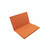 CW Office Guildhall Probate Wallet Orange PK25, open orange probate wallet with multiple card slots, empty inside.