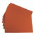 CW Office Guildhall Pkt Wlt 14X10 Org PK50, orange-sized office envelopes stacked in a pile.