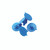 CW Office Gosecure Security Seal Blue PK500, blue plastic security seals with a circular top and locking mechanism.