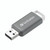 CW Office Verbatim Databar USB Drive 128GB GRY, gray and white USB flash drive with Verbatim branding.