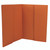 CW Office Guildhall Dbl Pkt Wallet Org PK25, orange double-pocket wallet organizer for office use