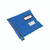CW Office Lightweight Security Pouch A3 Blue, A3-sized lightweight blue security pouch with a zipper closure and transparent label window for document security and organization.