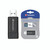 CW Office Verbatim Pinstripe 16GB USB Drive, black and silver portable USB flash drive with Pinstripe design and Verbatim branding.