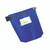 CW Office High Security Pouch Blue, digital security document pouch with zip closure and transparent window for ID or tickets.