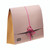 CW Office Elba Legal Wallet 75MM Buff PK25, pink and yellow legal document wallet with a pink ribbon tie.