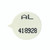 CW Office Seals Numbered White PK500, close-up of a white, round, numbered office seal with black printed numbers and symbols on a plain background.