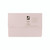 CW Office Q-Connect 1/2 Flap Document Wallet in Buff, front view showing its design and label.
