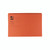 CW Office Q-Connect Square Cut Folder FC Org PK100, orange file folder with square cut edges and printed details on the front.