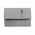 CW Office Q-Connect Document Wallet Grey, front view of a grey document wallet with a flap and Q-Connect branding.