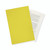 CW Office Guildhall Sq Cut Fldr 315G Ylw PK100, yellow cutting folder for document organization by CW Office.