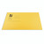 CW Office Q-Connect Square Cut Folder in Yellow, lightweight organization folder with square cut top edge design.