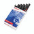 CW Office Edding Marker Chisel Black 330 PK10, set of ten black permanent markers with chisel tips in a white and red box