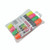 CW Office 5 Star E/Brite Highlighters ASST PK4, four colored highlighters in yellow, pink, green, and orange with black tips in clear plastic packaging.