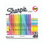 CW Office Sharpie Highlighter Chisel AST PK12, set of 12 colorful highlighters with narrow chisel tips in pink, red, orange, yellow, green, light blue, blue, purple, and pink colors.