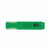 CW Office Q-Connect Highlighter Pen Green PK10, green highlighter pen with transparent cap and barcode label.