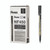CW Office Pentel Perm Marker Ex Fine BLK PK12, black permanent marker with fine tip and cap, suitable for all surfaces, in packaging and a single marker shown.