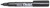 Product CW Office Pentel NN50 Perm Marker Black PK12, black permanent marker pen with a pointed tip for professional and office use.