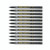 Product CW Office Perm Marker Super Fine Black PK12, set of 12 black permanent markers with super fine tips for precise writing.