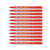 CW Office Perm Marker Super Fine Red PK12, set of ten red permanent markers with super fine tip for detailed writing and marking.