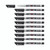 CW Office Stabilo WRITE4ALL Perm Marker Black Pack of 10, black permanent markers with chisel tips for writing and drawing.