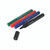 CW Office Assorted Permanent Marker Bullet PK4, four colored markers in green, red, blue, and black with removable caps and bullet tips for writing and highlighting.