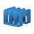 CW Office Durable Catalogue Stand Eco Blue, blue plastic office catalogue stands for displaying brochures or catalogs.