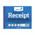 CW Office Silvine Dup Recept Book 720-T PK12, blue paper receipt duplicate book with indexed pages, printed receipts, numbered 1-100, easy tear features, and made with care in the UK.