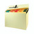 CW Office Q-Connect Expanding File A-Z, organizational file with colorful alphabet tabs in an open file box.