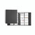 CW Office Durable Visifix Eco B Card Alb A4 Bk, open business card organizer with plastic sleeves holding multiple business cards.