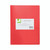 CW Office Q-Connect Display Book 10 Pocket Red, red presentation folder with 10 pockets and a white label on the cover.