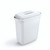 CW Office Durable Durabin Waste Bin 60L White, a sleek white waste bin with a lid and capacity of 60 liters, suitable for office and home use.