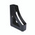 CW Office Q-Connect Exec Magazine Rack Black, black magazine rack with a sleek and modern design for organizing magazines and brochures.