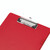 CW Office Q-Connect Clipboard Single A4 Red, a red A4-sized paper clipboard with a metal clip for holding documents.