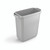 CW Office Durable Durabin Eco Wbin 60L GREY, grey plastic trash bin for office recycling.
